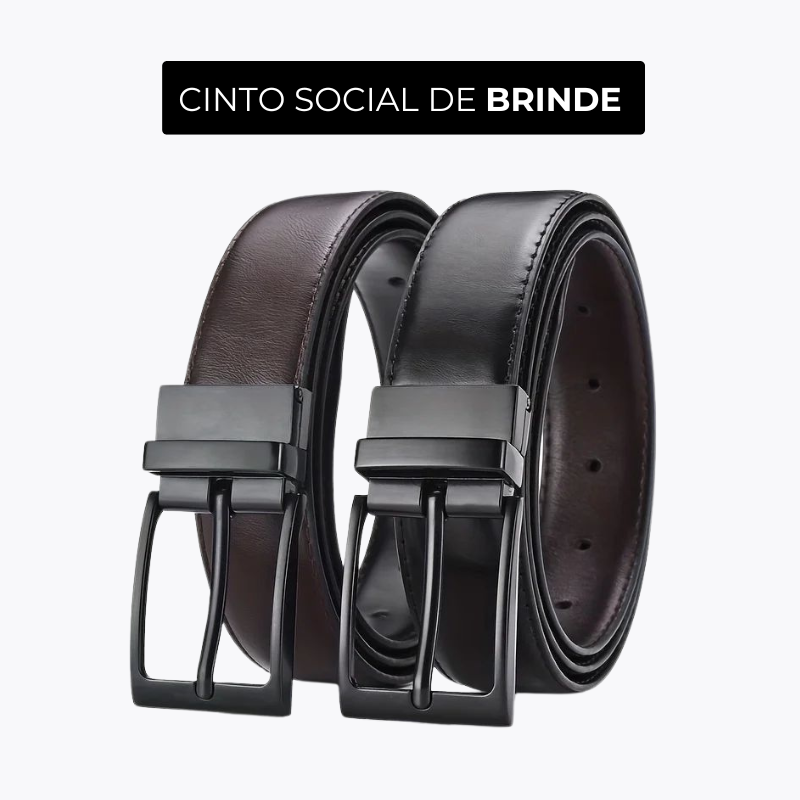 COMPRE 1 E LEVE 2 |  Calça Social Clássica Alfaiataria Gentleman 2024 | Cinto Social Couro