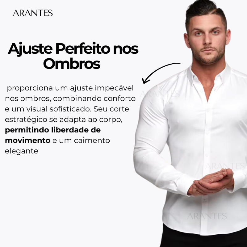 Camisa Ultra Tech Social Anti Amassados