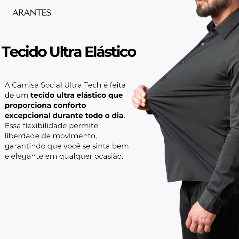 Camisa Ultra Tech Social Anti Amassados